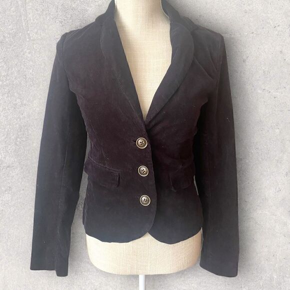 Divided H & M| EUC Women’s Corduroy Jacket Black Size 4 - Picture 1 of 7